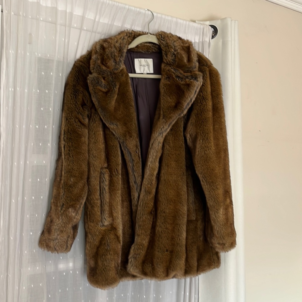 Brown Faux Fur Coat